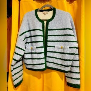 Jcrew lady jacket… brand new never worn. Beautifully made, very warm